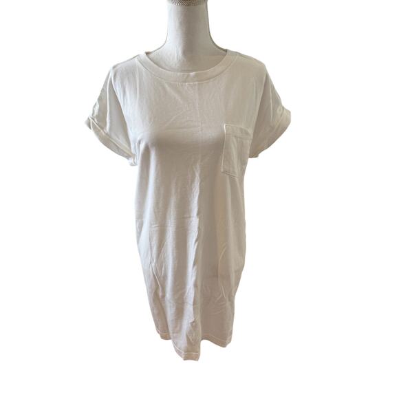 GAP T Shirt Mini Dress White S - Picture 1 of 6